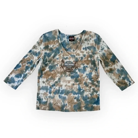 2005 Harley Davidson Tie Dye Top - Picture 1 of 6